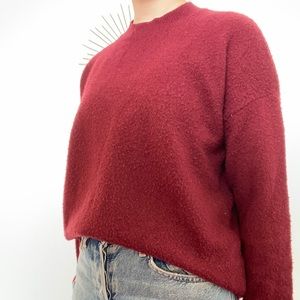 Burgundy sweater
